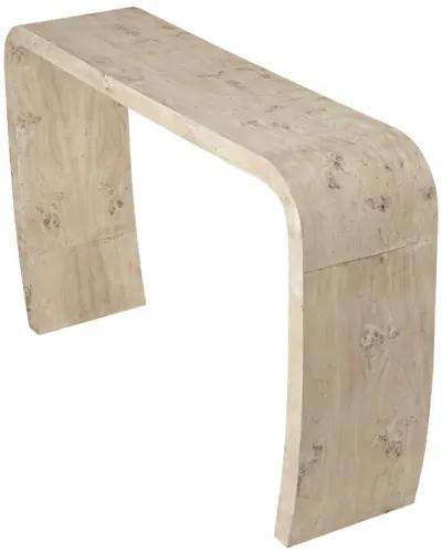 Clip Console Table - White Burl