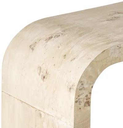 Clip Console Table - White Burl