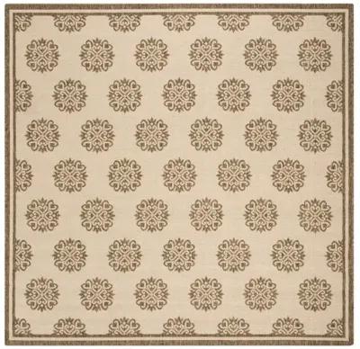 LINDEN 181 Collection LND181A-6SQ Cream / Beige 6'-7" X 6'-7" Square