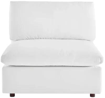 Commix Down Filled Overstuffed Performance Velvet Armless Chair