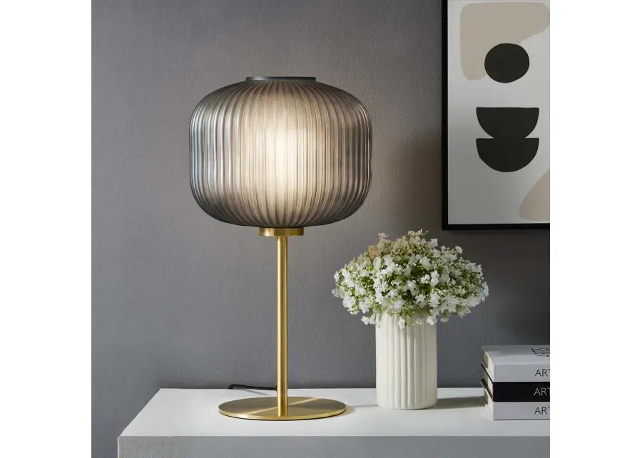 Reprise Glass Sphere Glass and Metal Table Lamp