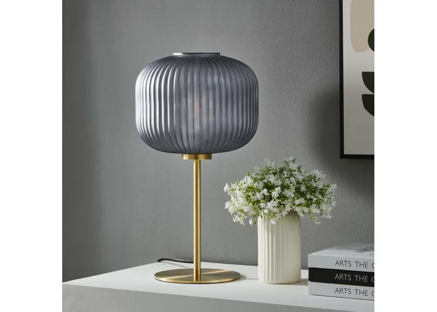 Reprise Glass Sphere Glass and Metal Table Lamp