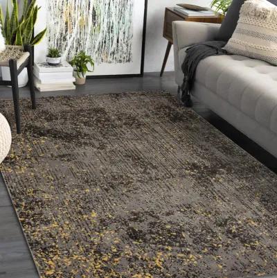 Ivy Impulse Speckled Abstract Embers Contemporary Area Rug  7'6" x 9'6"