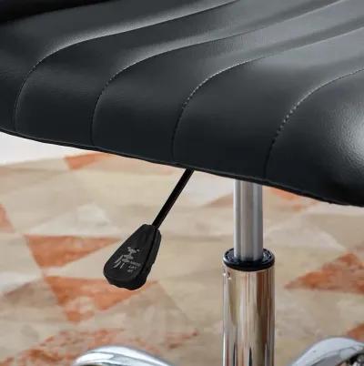 Ripple Armless Mid-Back Vinyl Office Chair