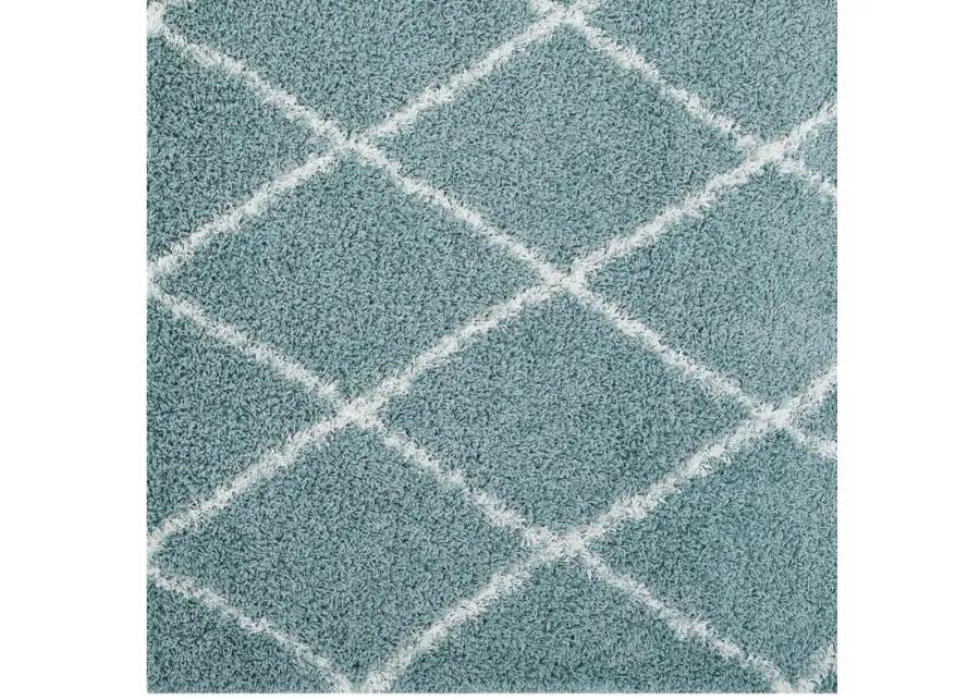 Toryn Diamond Lattice 8x10 Shag Area Rug