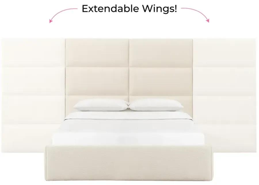 Eliana Cream Boucle King Wings (Set of 2)