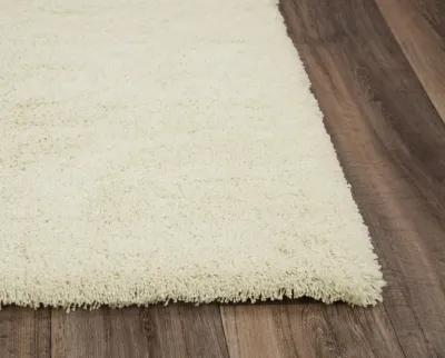 Whistler Ivory Solid Polyester 8'6" x 11'6" Rectangle Rug