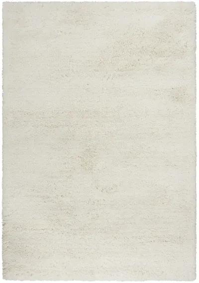 Whistler Ivory Solid Polyester 8'6" x 11'6" Rectangle Rug