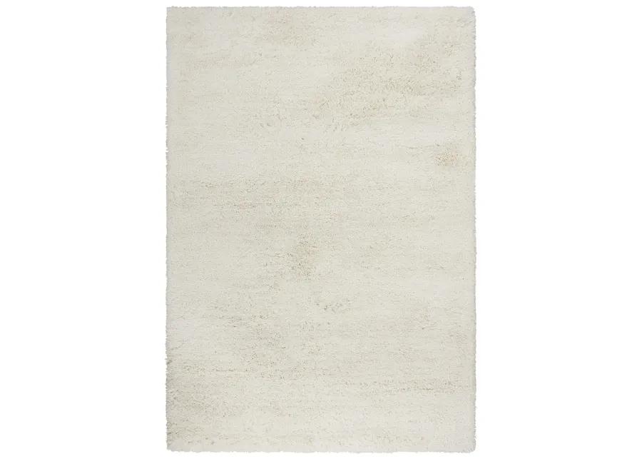 Whistler Ivory Solid Polyester 8'6" x 11'6" Rectangle Rug