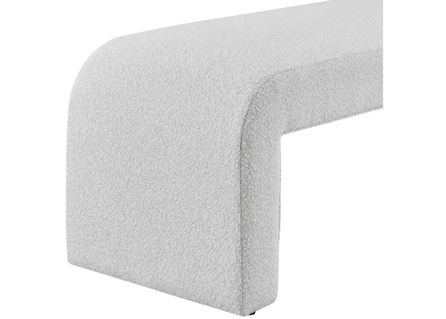 Vioreen Fabric Bench, Boucle Beige 