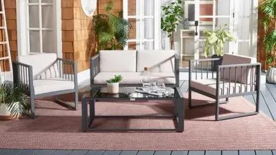 Holyoke Outdoor 4 Piece Living Set