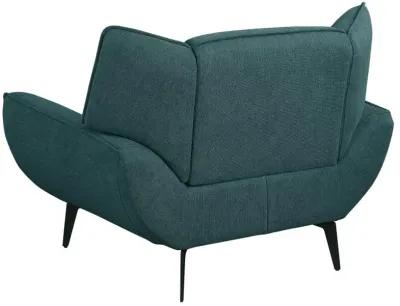 Acton 3-piece Upholstered Flared Arm Sofa Set Teal Blue