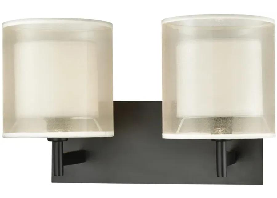 Ashland 16" Wide 2-Light Vanity Light - Matte Black