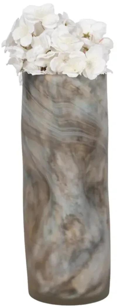 13" Dimpled Alabaster Finish Vase, Multi