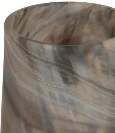 13" Dimpled Alabaster Finish Vase, Multi