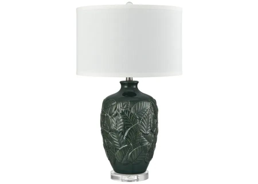 Goodell 27.5'' High 1-Light Table Lamp - Green Glaze - Includes LED Bulb