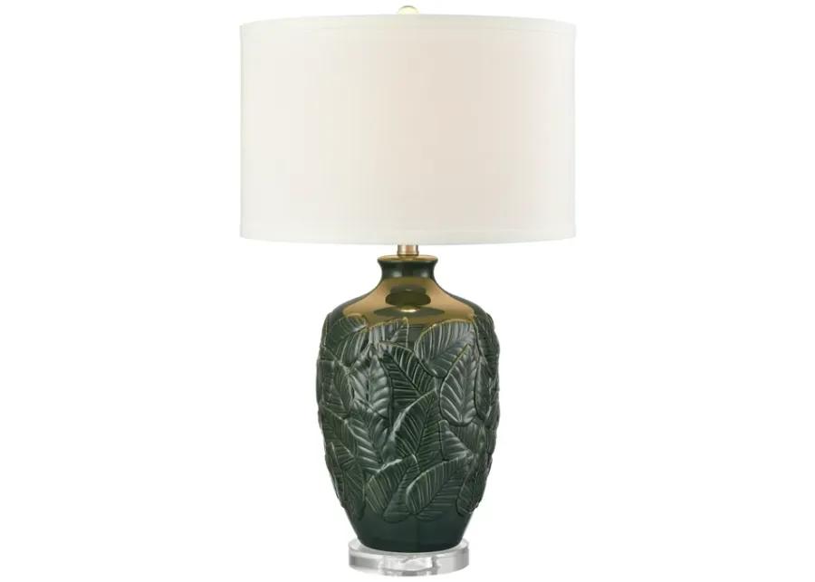 Goodell 27.5'' High 1-Light Table Lamp - Green Glaze - Includes LED Bulb