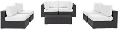 Convene 7 Piece Outdoor Patio Sectional Set