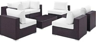 Convene 7 Piece Outdoor Patio Sectional Set