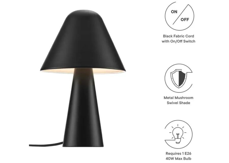 Jovial Metal Mushroom Table Lamp