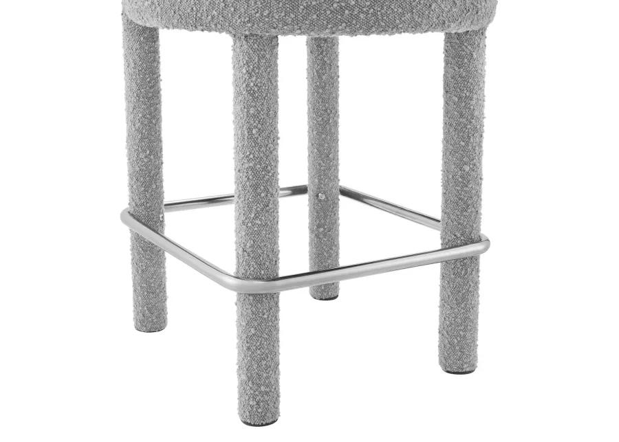 Toulouse Boucle Fabric Counter Stool - Set of 2