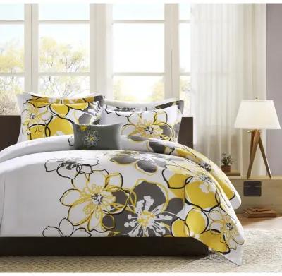 Mi Zone Allison Yellow Floral Comforter Set