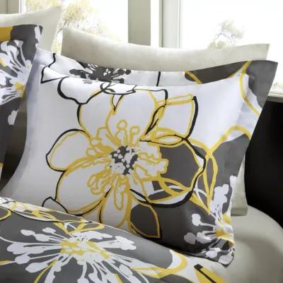 Mi Zone Allison Yellow Floral Comforter Set