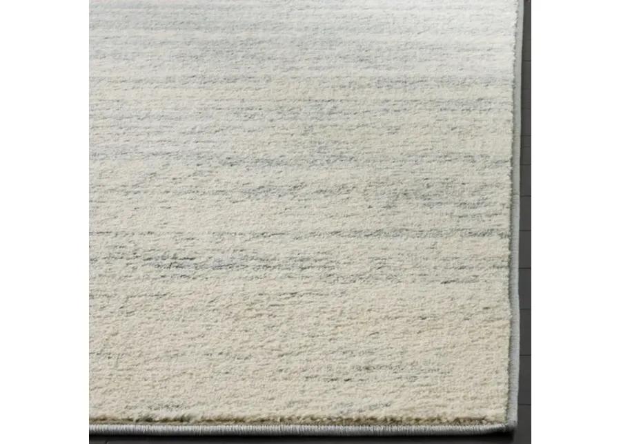 Adirondack Contemporary Slate / Cream 2'-6" X 8' Powerloomed Rug