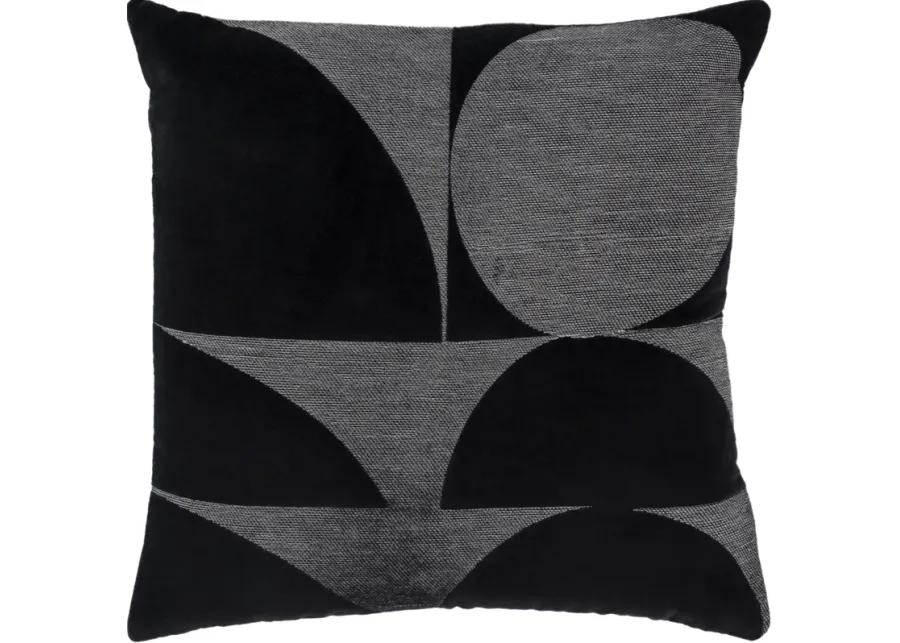 Geometric Black  Pillow