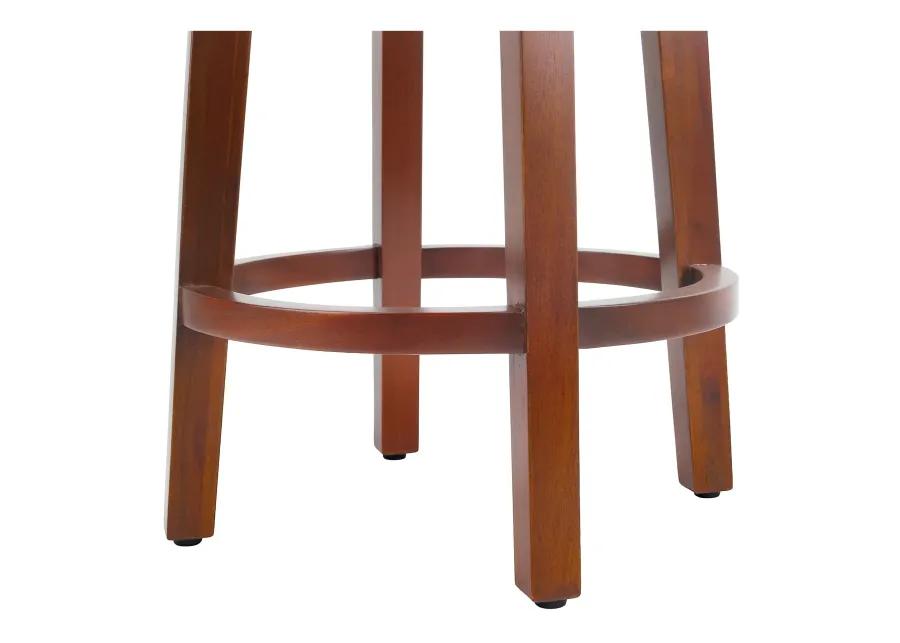 Foxy Mahogany Swivel Counter Stool, Cinnamon Brown