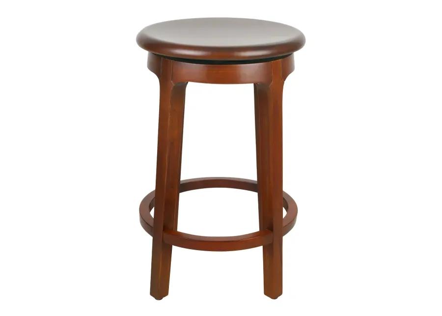 Foxy Mahogany Swivel Counter Stool, Cinnamon Brown