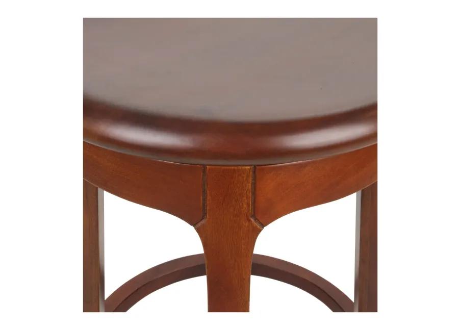 Foxy Mahogany Swivel Counter Stool, Cinnamon Brown