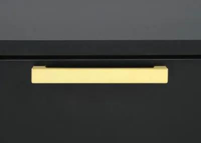 Kendall 5-drawer Chest Black and Gold