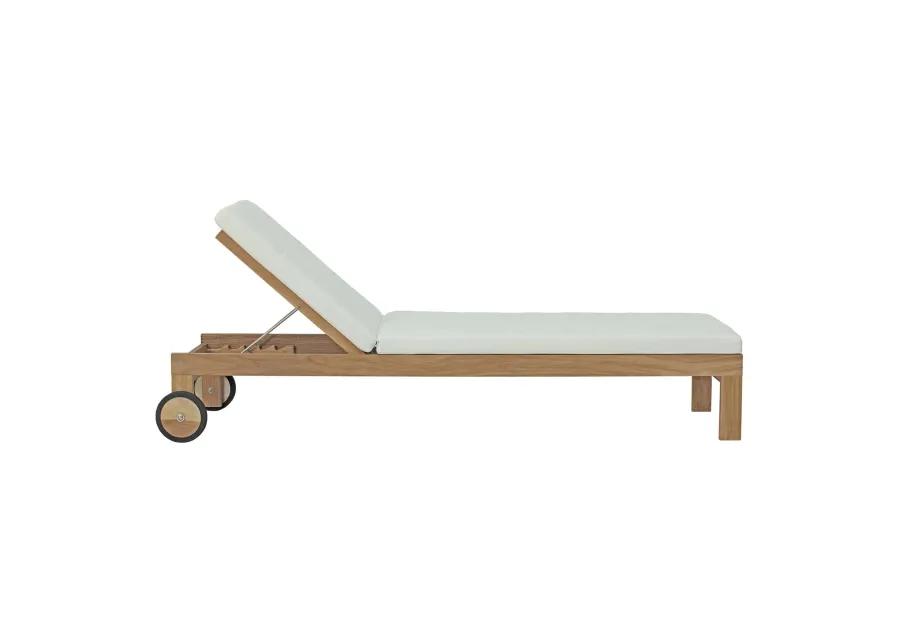 Upland Outdoor Patio Teak Chaise