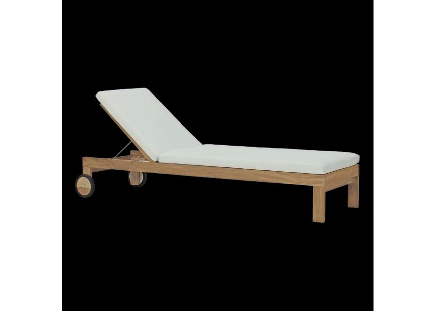 Upland Outdoor Patio Teak Chaise