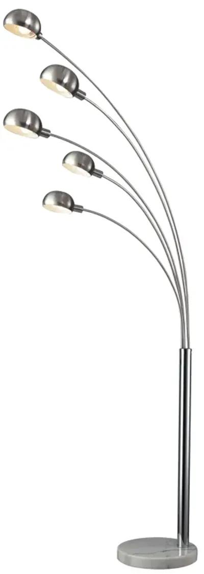 Penbrook 83" High 5-Light Floor Lamp - Chrome