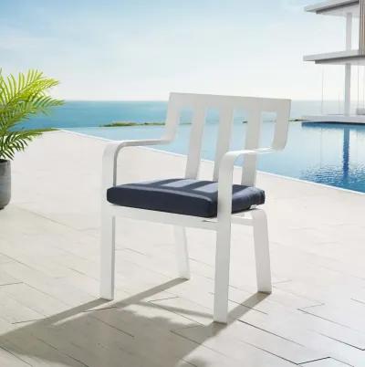 Baxley Stackable Outdoor Patio Aluminum Dining Armchair