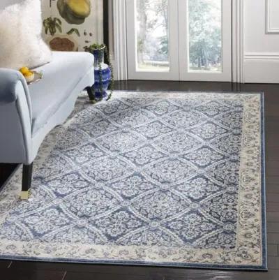 Brentwood 863 Navy / Creme 3' X 5' Small Rectangle Powerloomed Rug