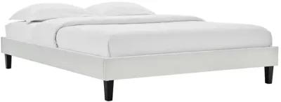 Colette Full Performance Velvet Platform Bed