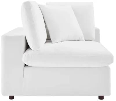 Commix Down Filled Overstuffed Performance Velvet Corner Chair