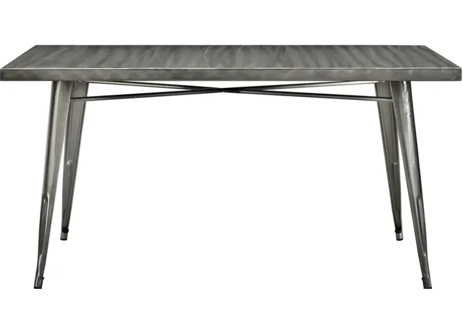 Alacrity Rectangle Metal Dining Table