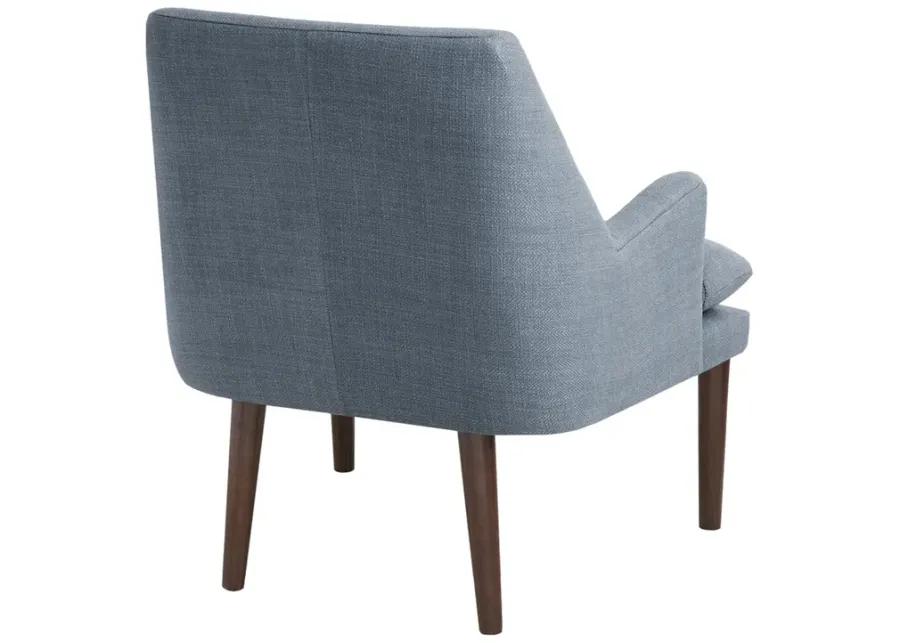 Madison Park Taylor Blue Mid-Century Accent Chair