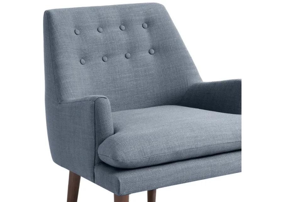 Madison Park Taylor Blue Mid-Century Accent Chair