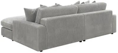 Blaine Upholstered Reversible Sectional Fog