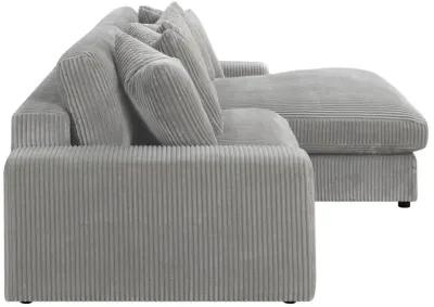 Blaine Upholstered Reversible Sectional Fog