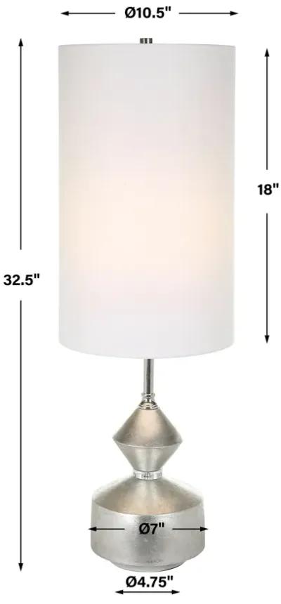 Vial Silver Buffet Lamp