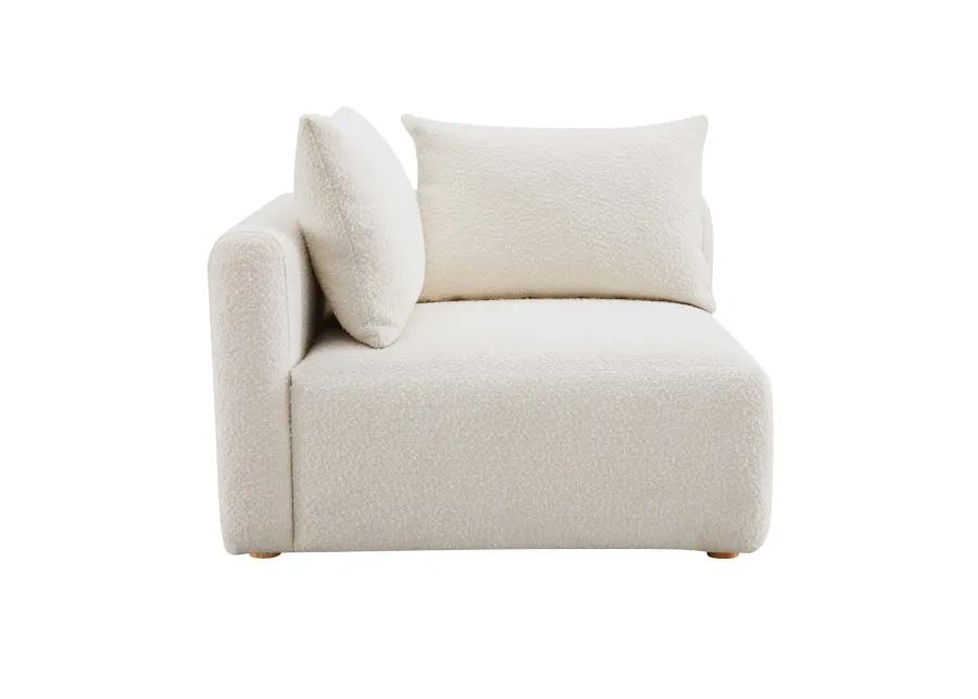 Hangover Cream Boucle Modular Corner Chair