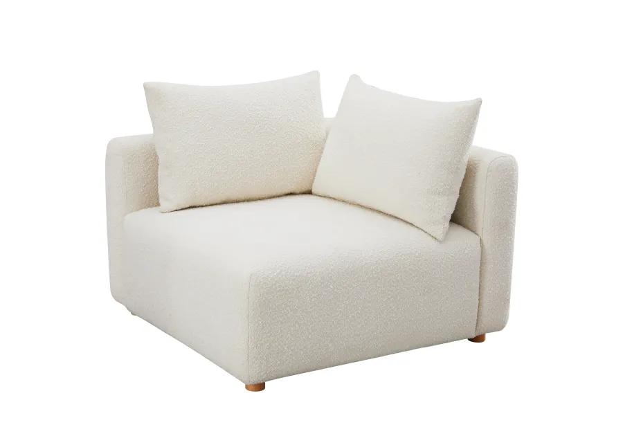 Hangover Cream Boucle Modular Corner Chair