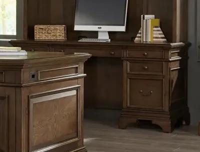 Hartshill Credenza with Power Outlet Burnished Oak