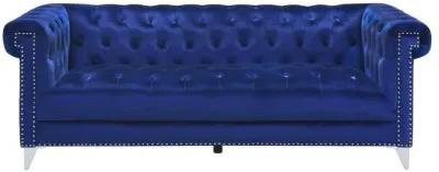 Bleker 2-piece Tuxedo Arm Living Room Set Blue